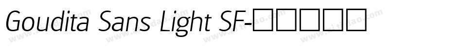Goudita Sans Light SF字体转换